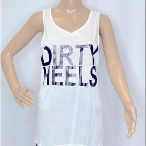 DIVIDED DIRTY HEELS PRINTED TANK TOP
